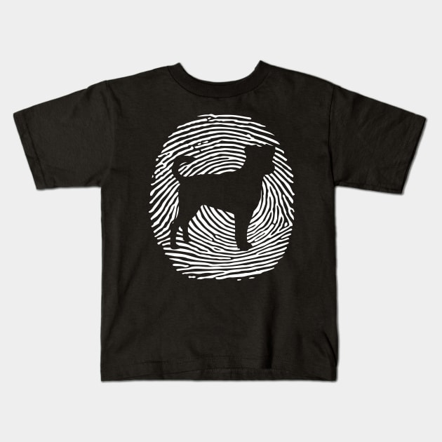 DNA Fingerprint I Danish Swedish Farmdog Kids T-Shirt by Shirtjaeger